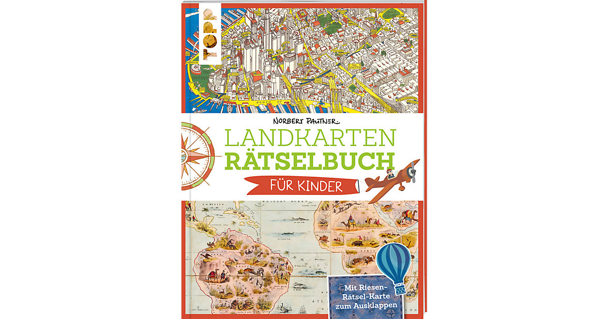 Buch - Landkartenrätselbuch Kinder  Kinder von frechverlag