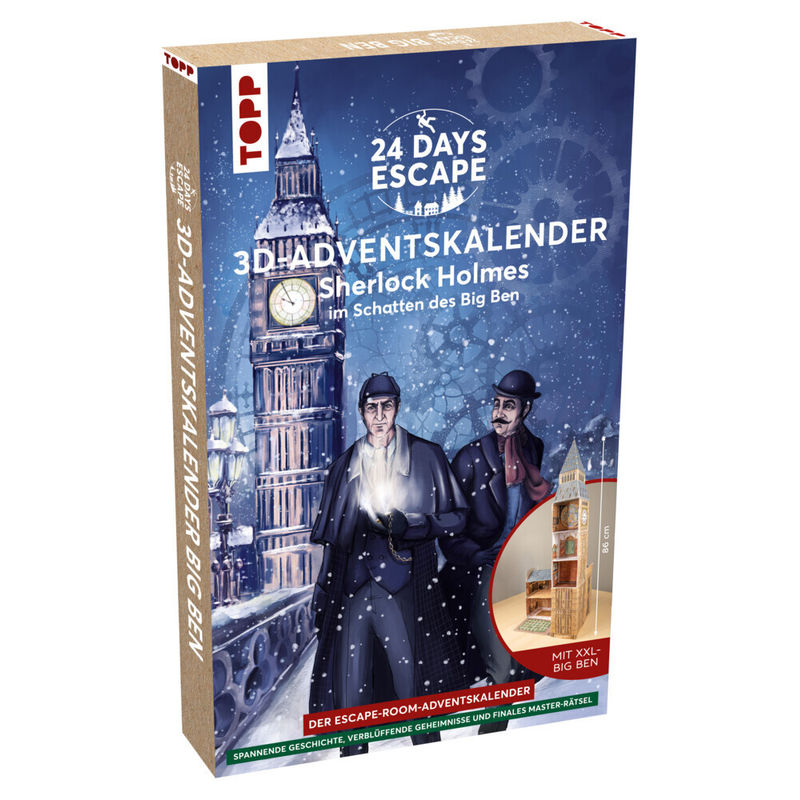 24 DAYS ESCAPE 3D-Adventskalender - Sherlock Holmes im Schatten des Big Ben von Frech