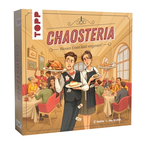 Chaosteria – Wessen Essen Wird vergessen? Witziges Memospiel für 2 bis 10 Personen. Behalte die Bestellungen Aller Gäste im Kopf. Unser Kellnerspiel des Jahres Chaosteria – Wessen Essen Wird vergessen? Witziges Memospiel für 2 bis 10 Personen. Behalte die Bestellungen Aller Gäste im Kopf. Unser Kellnerspiel des Jahres von Frech