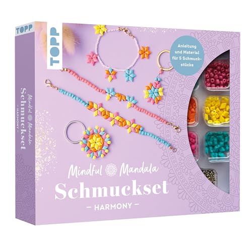 Frech Mindful Mandala - Schmuckset Harmony. Mit Anleitung und Material für fünf Schmuckstücke von Frech