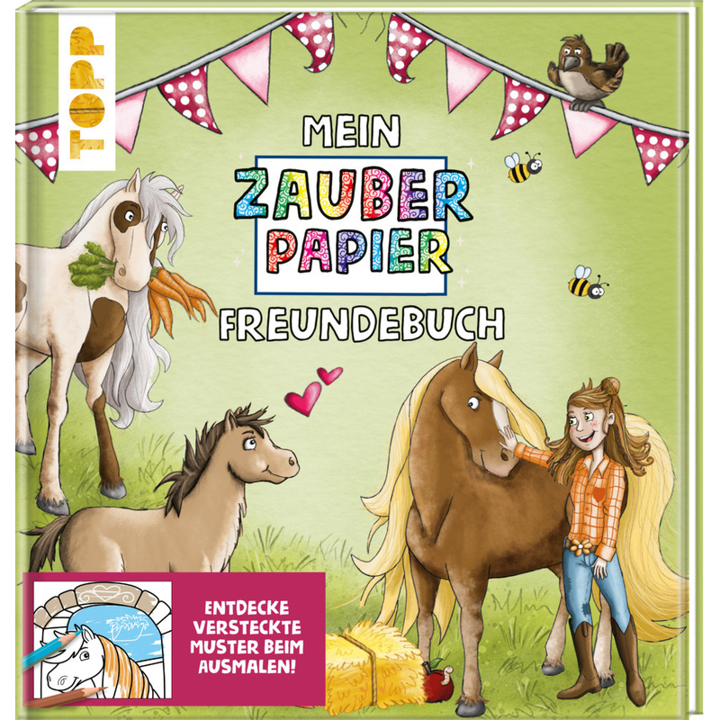 Mein Zauberpapier Freundebuch Süße Pferde von Frech