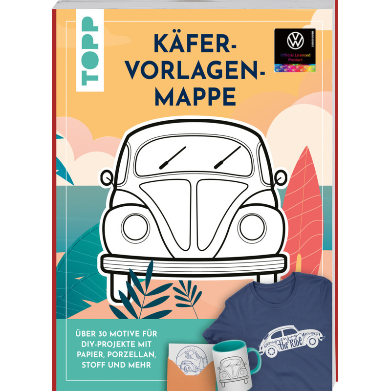 VW Vorlagenmappe "Käfer". Die offizielle kreative Vorlagensammlung mit dem kultigen VW-Käfer von Frech