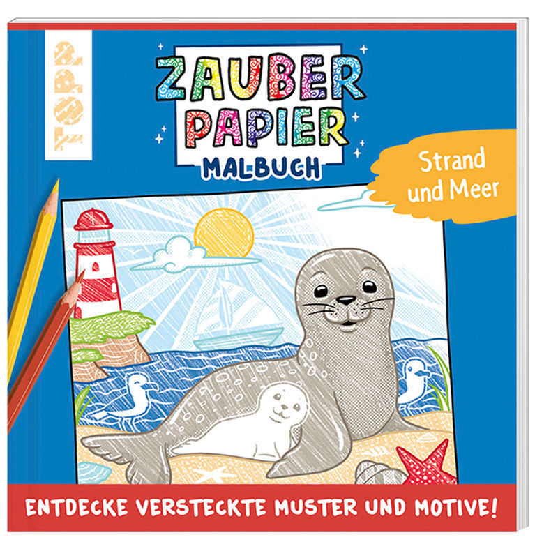 Zauberpapier Malbuch Strand und Meer von Frech