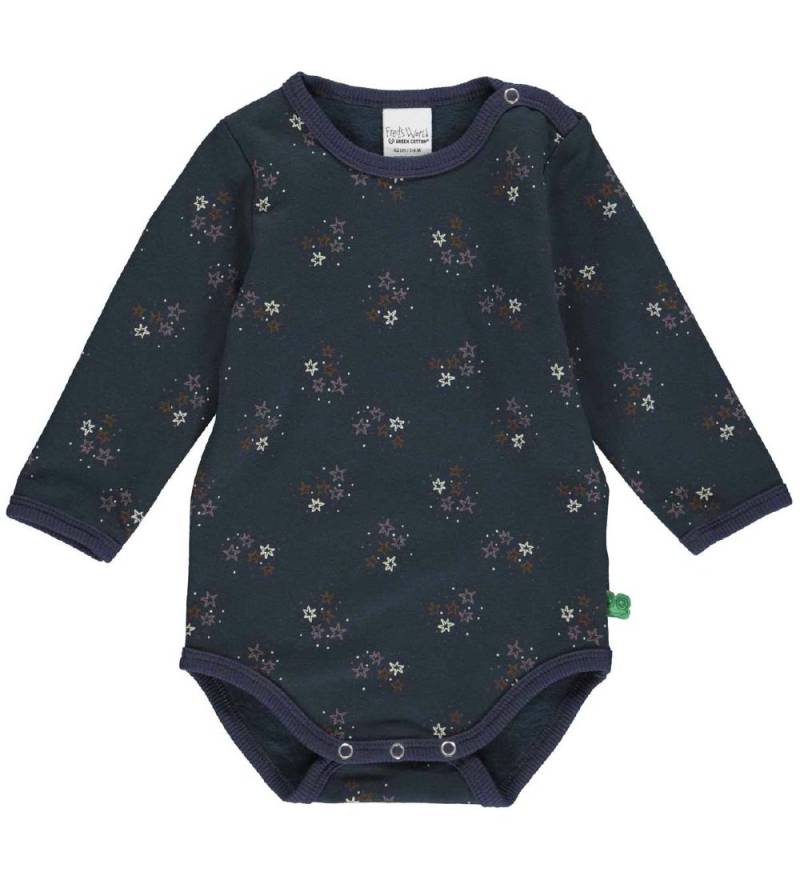 Freds World Body l/ä - Schweiß - Star - Nacht Blue m. Print - Freds World - 1 Jahr (80) - Body L/Ä von Freds World