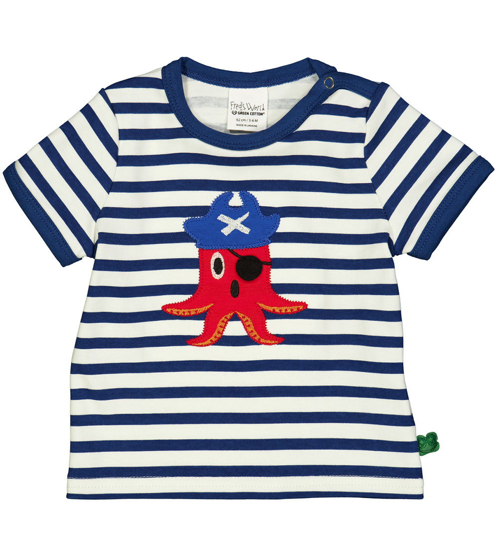 Freds World T-Shirt - Baby - Mandel/Navy - Freds World - 74 - T-Shirts Freds World T-Shirt - Baby - Mandel/Navy - Freds World - 74 - T-Shirts von Freds World