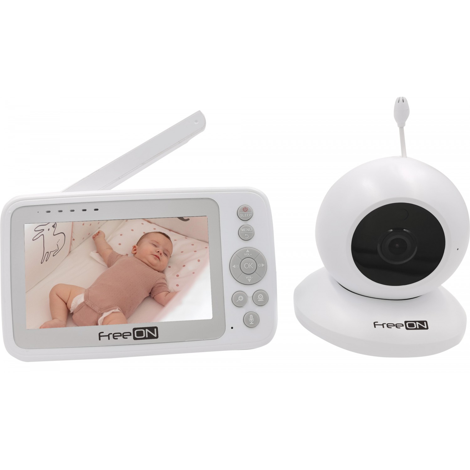 Video Baby Monitor FreeON Aria Schermo 4,3 "  Trasmissione fino 250 Metri von FreeON