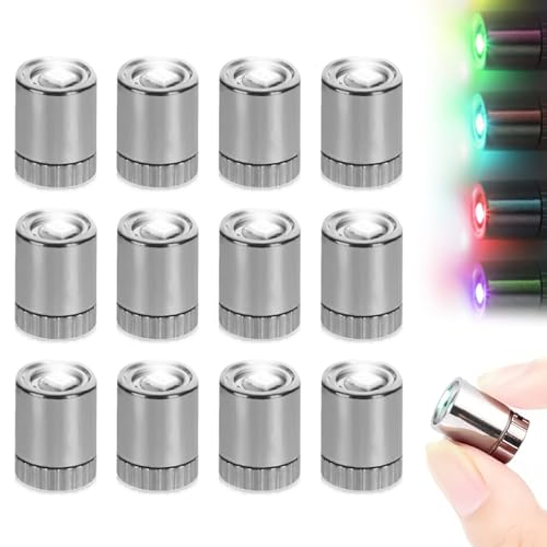 Kleine LED-Lichter: 12 Stück Mini-LED-Blinklichter, buntes Stift-Spinnlicht, Puppenhaus-Lichter für DIY-Dekoration, elektronisches Licht mit drehbarem Batteriefuß, lustiges Party-Zubehör (7 Farben) Kleine LED-Lichter: 12 Stück Mini-LED-Blinklichter, buntes Stift-Spinnlicht, Puppenhaus-Lichter für DIY-Dekoration, elektronisches Licht mit drehbarem Batteriefuß, lustiges Party-Zubehör (7 Farben) von FreeSkill