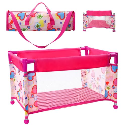 Puppenbett - Puppen Bett Spielzeug - Puppenreisebett - Puppen Reisebett,Puppen Zubehör,Reisebett mit Tasche und Zubehör Puppenbett - Puppen Bett Spielzeug - Puppenreisebett - Puppen Reisebett,Puppen Zubehör,Reisebett mit Tasche und Zubehör von FreeSkill