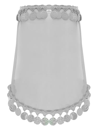 Freebily Damen Gesichtsschleier Bauchtanz Kostüm Pailletten Münze Schleier Festival Party Maskerade Zubehör Dekoration Weiß Einheitsgröße Freebily Damen Gesichtsschleier Bauchtanz Kostüm Pailletten Münze Schleier Festival Party Maskerade Zubehör Dekoration Weiß Einheitsgröße von Freebily