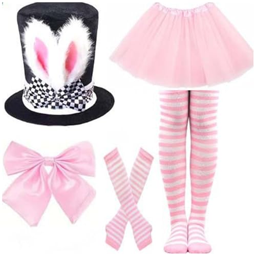 Freebily Damen Ostern Hase Kostüm Set Zylinder Hut mit Plüsch Hasenohren Brille Handschuhe Fliege Fasching Bunny Kaninchen Cosplay Karneval Typ E One Size Freebily Damen Ostern Hase Kostüm Set Zylinder Hut mit Plüsch Hasenohren Brille Handschuhe Fliege Fasching Bunny Kaninchen Cosplay Karneval Typ E One Size von Freebily