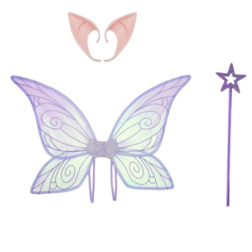 Freebily Engel Feen Flügel Feenstäbe Elfenohren Prinzessinnenkostüm Für Mottoparty Cosplay Lila Einheitsgröße Freebily Engel Feen Flügel Feenstäbe Elfenohren Prinzessinnenkostüm Für Mottoparty Cosplay Lila Einheitsgröße von Freebily