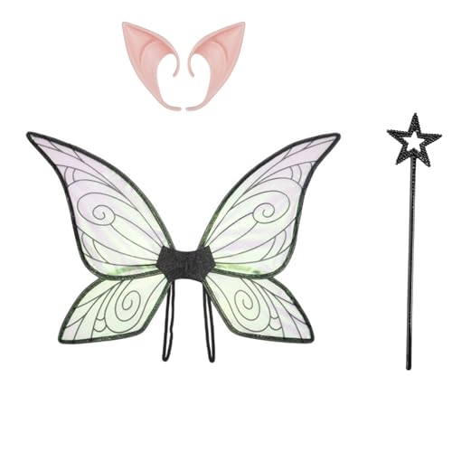 Freebily Engel Feen Flügel Feenstäbe Elfenohren Prinzessinnenkostüm Für Mottoparty Cosplay Schwarz Einheitsgröße Freebily Engel Feen Flügel Feenstäbe Elfenohren Prinzessinnenkostüm Für Mottoparty Cosplay Schwarz Einheitsgröße von Freebily