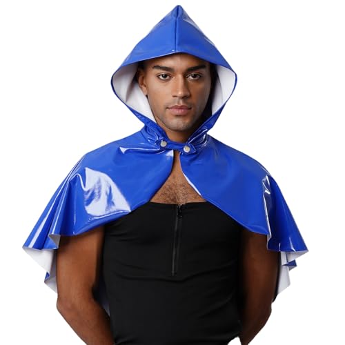 Freebily Erwachsene Herren Mittelalterliche Kuttenkapuze Leder Halloween Renaissance Kapuze Umhang Kurz Lack Robe Blau Einheitsgröße Freebily Erwachsene Herren Mittelalterliche Kuttenkapuze Leder Halloween Renaissance Kapuze Umhang Kurz Lack Robe Blau Einheitsgröße von Freebily