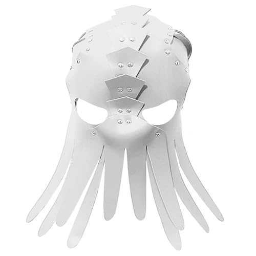 Freebily Faux Leder Cosplay Masken Octopus Tentacle Maske Halloween Kostüm Cosplay Zubehör Weiß Einheitsgröße Freebily Faux Leder Cosplay Masken Octopus Tentacle Maske Halloween Kostüm Cosplay Zubehör Weiß Einheitsgröße von Freebily