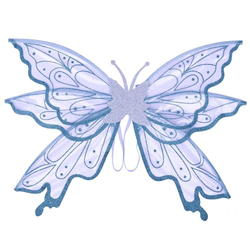 Freebily Funkelnde, transparente Feenflügel, mehrlagige Schmetterlingsflügel für Halloween-Kostüm, Rollenspiel-Accessoire Lila Einheitsgröße Freebily Funkelnde, transparente Feenflügel, mehrlagige Schmetterlingsflügel für Halloween-Kostüm, Rollenspiel-Accessoire Lila Einheitsgröße von Freebily