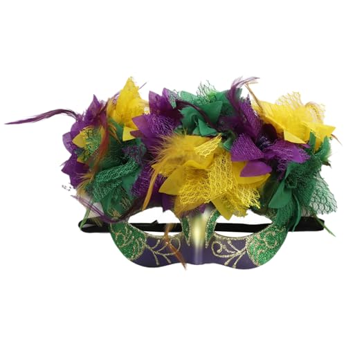 Freebily Glänzend Venezianische Maske mit Feder Maskerade Masken mit Stab Vintage Cocktail Augenmaske Karneval Maskerade Party Typ B One Size Freebily Glänzend Venezianische Maske mit Feder Maskerade Masken mit Stab Vintage Cocktail Augenmaske Karneval Maskerade Party Typ B One Size von Freebily