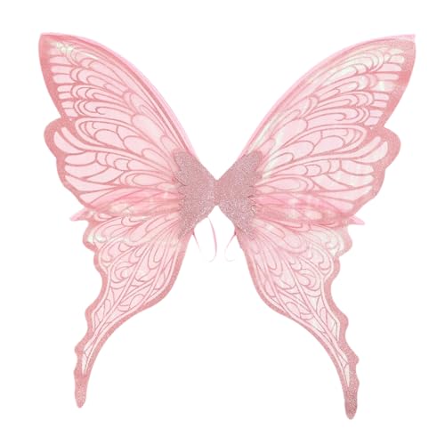 Freebily Große Feenflügel, glitzernde Schmetterlingsflügel, Blumenkrone und Elfenohren, Zauberstab für Halloween-Geburtstagsparty Rosa Einheitsgröße Freebily Große Feenflügel, glitzernde Schmetterlingsflügel, Blumenkrone und Elfenohren, Zauberstab für Halloween-Geburtstagsparty Rosa Einheitsgröße von Freebily