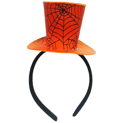 Freebily Halloween Leuchtender Mini-Hut-Stirnband Spinnennetz-Glitzer-Topper für Feiertags-Party-Fotografie 1 Stück Gelb Einheitsgröße Freebily Halloween Leuchtender Mini-Hut-Stirnband Spinnennetz-Glitzer-Topper für Feiertags-Party-Fotografie 1 Stück Gelb Einheitsgröße von Freebily