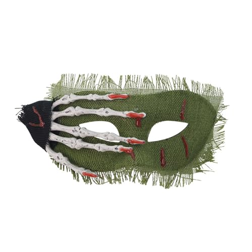 Freebily Halloween Skelett Maske Schreckliche Horror Masken Schädel Halbgesicht Abdeckung für Maskerade Party Grün Einheitsgröße Freebily Halloween Skelett Maske Schreckliche Horror Masken Schädel Halbgesicht Abdeckung für Maskerade Party Grün Einheitsgröße von Freebily