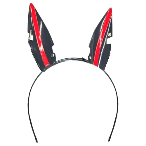 Freebily Halloween Teufel Kostüm Zubehör Dämon Hörner Stirnband Herz Schwanz Punk Dämon Haarschmuck Teufel Cosplay Karneval Accessoires Schwarz Headband One Size von Freebily