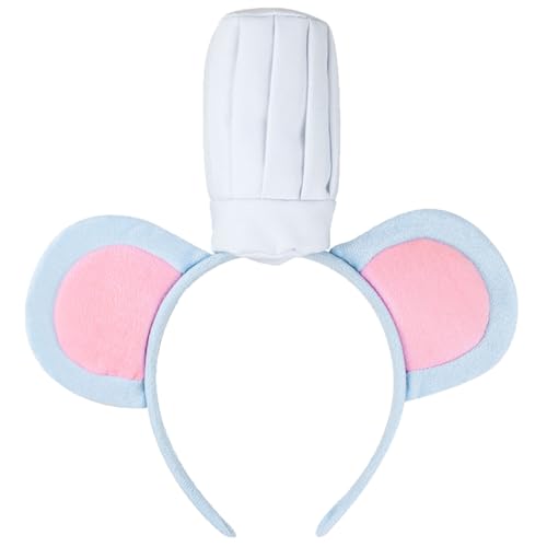 Freebily Halloween Tier Maus kostüm Zubehör Chef Maus Stirnband Fliege Schwanz Nase Kinder Erwachsene Cosplay Party Fasching Typ B Stirnband One Size von Freebily