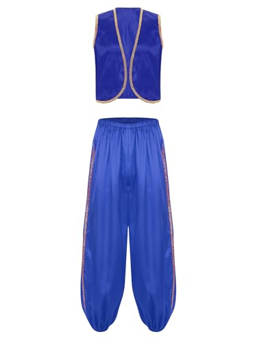 Freebily Herren Arabischer Prinz Kostüm Weste Hose Set Halloween Fasching Kostüm Erwachsene Kostüm Mottoparty Verkleidung Königsblau 4XL Freebily Herren Arabischer Prinz Kostüm Weste Hose Set Halloween Fasching Kostüm Erwachsene Kostüm Mottoparty Verkleidung Königsblau 4XL von Freebily