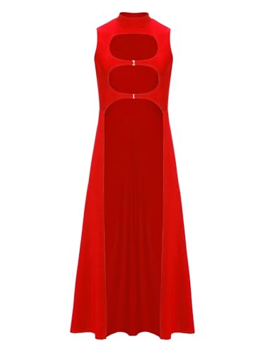Freebily Herren Cut Out Tank Top Extra Lang Ärmellose Umhang Mantel Party Clubwear Rot L Freebily Herren Cut Out Tank Top Extra Lang Ärmellose Umhang Mantel Party Clubwear Rot L von Freebily