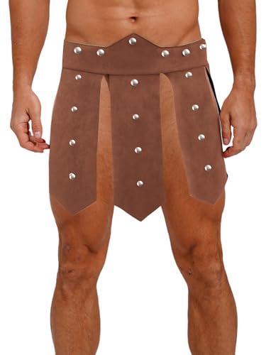 Freebily Herren Harness Leder Gladiator Rock Rüstung Kunstwildleder Mit Nieten Männer Antike Römische Krieger Kostüm Braun M Freebily Herren Harness Leder Gladiator Rock Rüstung Kunstwildleder Mit Nieten Männer Antike Römische Krieger Kostüm Braun M von Freebily
