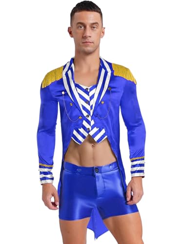 Freebily Herren Zirkus Direktor Jacke Zirkus Kostüm Frack Mantel Steampunk Mittelalter Fasching Halloween Kostüm Ringmaster Outfit Freebily Herren Zirkus Direktor Jacke Zirkus Kostüm Frack Mantel Steampunk Mittelalter Fasching Halloween Kostüm Ringmaster Outfit von Freebily