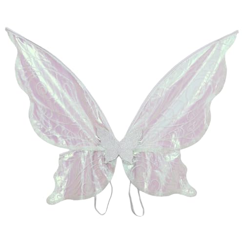 Freebily Kinder Schmetterlingsflügel Prinzessin Blumengirlande und Elfenohren Zauberstab für Halloween Cosplay Party Weiß One Size Freebily Kinder Schmetterlingsflügel Prinzessin Blumengirlande und Elfenohren Zauberstab für Halloween Cosplay Party Weiß One Size von Freebily