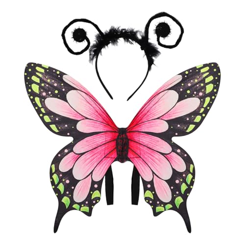 Freebily Lebendige Farben Schmetterling Flügel Antenne Haarband Ameise Tentakel Haarband Kostüm Accessoire Typ A One Size Freebily Lebendige Farben Schmetterling Flügel Antenne Haarband Ameise Tentakel Haarband Kostüm Accessoire Typ A One Size von Freebily