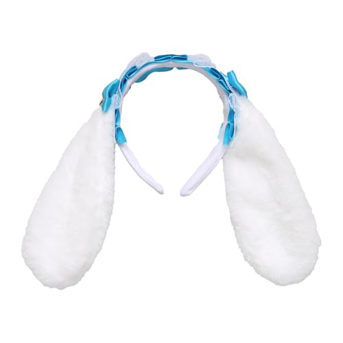 Freebily Lolita Hasenohren Stirnband Plüsche Ostern Kaninchenohren Haarreife Bunny Spitze Haarschmuck Kopfbedeckung Fasching Cosplay Blau One Size Freebily Lolita Hasenohren Stirnband Plüsche Ostern Kaninchenohren Haarreife Bunny Spitze Haarschmuck Kopfbedeckung Fasching Cosplay Blau One Size von Freebily