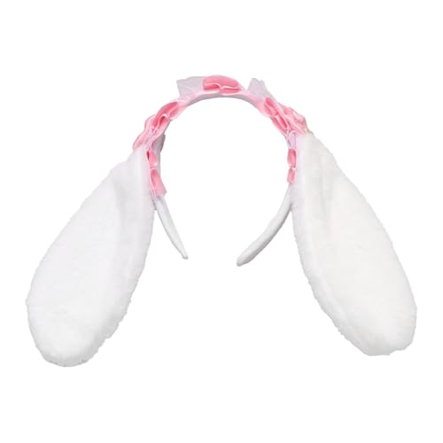 Freebily Lolita Hasenohren Stirnband Plüsche Ostern Kaninchenohren Haarreife Bunny Spitze Haarschmuck Kopfbedeckung Fasching Cosplay Rosa One Size Freebily Lolita Hasenohren Stirnband Plüsche Ostern Kaninchenohren Haarreife Bunny Spitze Haarschmuck Kopfbedeckung Fasching Cosplay Rosa One Size von Freebily