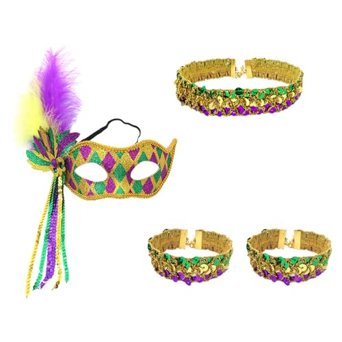 Freebily Mardi Gras Kostümzubehör Feder Stirnband Pailletten Glitzer Haarband Für Maskerade 1920er Karnevalsparty Typ D Einheitsgröße Freebily Mardi Gras Kostümzubehör Feder Stirnband Pailletten Glitzer Haarband Für Maskerade 1920er Karnevalsparty Typ D Einheitsgröße von Freebily