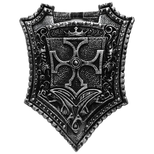 Freebily Mittelalter Retro Kreuzschild Ritter Schwert Spielzeug Römischer Soldat Praktisches Schild Spielzeug Typ A One Size von Freebily