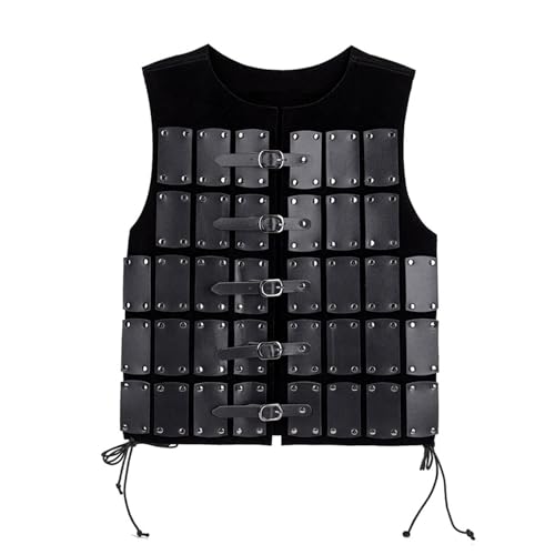 Freebily Mittelalterliche Brustpanzer Viking Warrior Brust Rüstung Retro Kunstleder Körperpanzer Punk Ärmellos Weste Cosplay Hallooween Schwarz One Size Freebily Mittelalterliche Brustpanzer Viking Warrior Brust Rüstung Retro Kunstleder Körperpanzer Punk Ärmellos Weste Cosplay Hallooween Schwarz One Size von Freebily