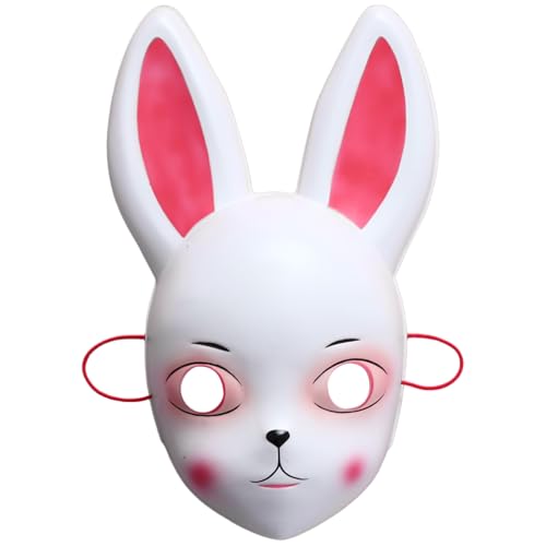 Freebily Ostern Kaninchen Ohr Maske Kitsune Hasenmasken für Halloween Maskerade Party Cosplay Accessoire Weiße Ohren 2 One Size Freebily Ostern Kaninchen Ohr Maske Kitsune Hasenmasken für Halloween Maskerade Party Cosplay Accessoire Weiße Ohren 2 One Size von Freebily