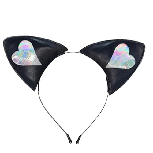 Freebily Pelzige Katze Wolf Fuchsohren Stirnband Halloween Kopfbedeckung Cosplay Kostüm Party für Frauen Mädchen Herz One Size Freebily Pelzige Katze Wolf Fuchsohren Stirnband Halloween Kopfbedeckung Cosplay Kostüm Party für Frauen Mädchen Herz One Size von Freebily