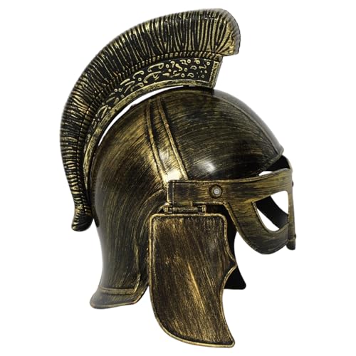 Freebily Retro-Templerritterhelm Mittelalterlicher Kreuzritter-Kostümhelm Halloween-Cosplay-Kopfbedeckung Gold A Einheitsgröße von Freebily