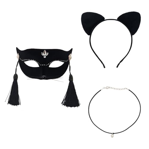 Freebily Tassels Maskerade Maske Glittered Half Face Mask mit Stirnband Choker Party Fancy Dress Typ F One Size Freebily Tassels Maskerade Maske Glittered Half Face Mask mit Stirnband Choker Party Fancy Dress Typ F One Size von Freebily