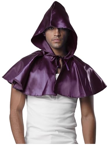 Freebily Unisex Erwachsene Mittelalterliche Kuttenkapuze Renaissance HalloweenKapuze Umhang Kurz Für Herren Damen Violett Einheitsgröße Freebily Unisex Erwachsene Mittelalterliche Kuttenkapuze Renaissance HalloweenKapuze Umhang Kurz Für Herren Damen Violett Einheitsgröße von Freebily