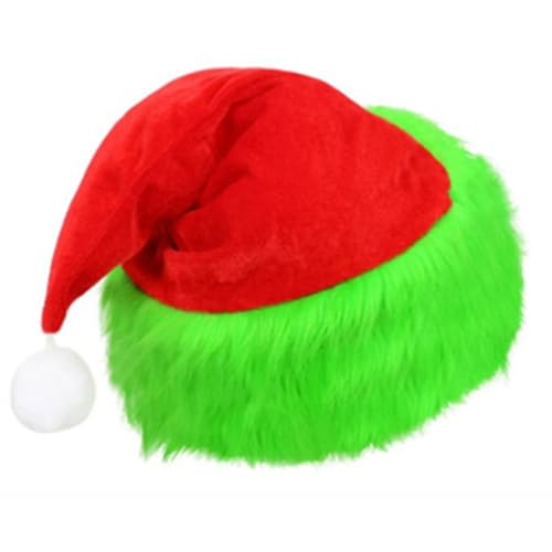 Freebily Weihnachtselfen Kostüm Elfenhut Elfenohren Strumpfhose Elfenschuhe Weihnachtswichtel Cosplay Verkleidung für Karneval Weihnachten Party Hut B One Size von Freebily