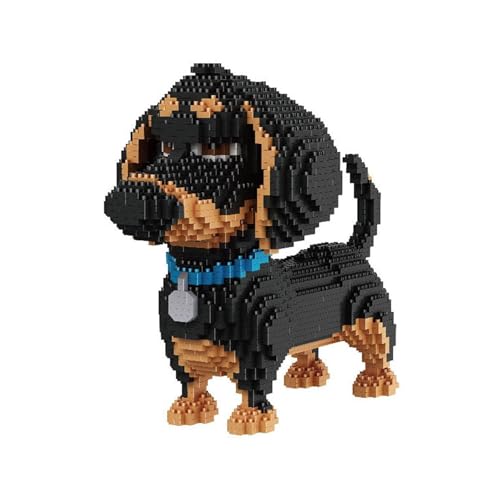 Freefire 2000 + Pcs Super Cute Dog Model Building Blocks-Nano Mini Building Blocks DIY Geschenk, geeignet für Erwachsene und Kinder, um EIN Bauspiel zu vervollständigen, Dackel Freefire 2000 + Pcs Super Cute Dog Model Building Blocks-Nano Mini Building Blocks DIY Geschenk, geeignet für Erwachsene und Kinder, um EIN Bauspiel zu vervollständigen, Dackel von Freefire