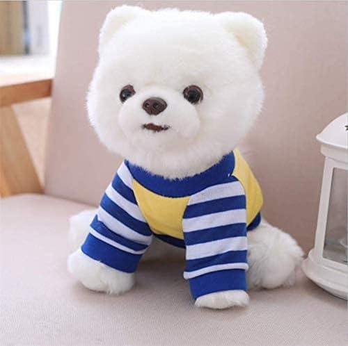 Freefire 25cm Spitz-Weißer Hund Plüsch Niedlich Schön,Realistisches weißes Hundepuppenspielzeug,Dog Doll Toy Plüschpuppe,Plüsch Stofftier Hund,Spielzeug Geschenk von Freefire