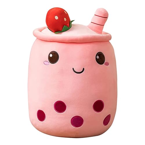 Freefire Bubble Tea Kuscheltier, Bubble Tea Plüschtier, Kissen Plüsch, Weiches Kissen Soft Plüsch Puppe Kinderspielzeug Erwachsene, Hautfreundliches, Bequemes Kuschelkissen Geburtstag(35cm) von Freefire