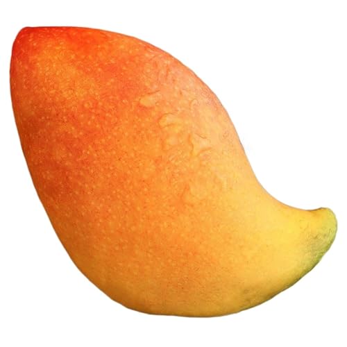 Freefire Obst Plüsch, Künstliches Zitronen Mango Kissen Orangefarbene Dekokissen Erdbeer Plüschtiere Für Die Küchendekoration(Mango) von Freefire