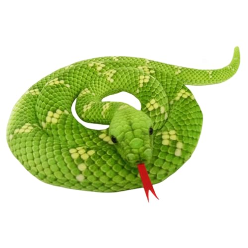 Freefire Plüschtier Python Kuscheltier Realistische Große Schlange Stofftier Plüsch Spielzeug Prank Requisiten Geschenke für Kinder (200 cm) von Freefire