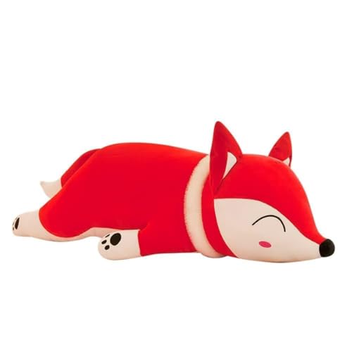 Fuchs Kuscheltier, 50CM Kawaii liegend Fuchs Tier Puppe Flauschiges Stofftier Tier Plüschkissen Spielzeug Geschenk für Kinder Mädchen Jungen Plüsch Schafskissen Home Sofa Rücken Kissen,Rot Fuchs Kuscheltier, 50CM Kawaii liegend Fuchs Tier Puppe Flauschiges Stofftier Tier Plüschkissen Spielzeug Geschenk für Kinder Mädchen Jungen Plüsch Schafskissen Home Sofa Rücken Kissen,Rot von Freefire