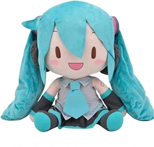 Plüschpuppe, Gefülltes Plüschtier, Ultraweiches Spielzeug, Anime Hatsune Miku Plüschtierserie Snow Hatsune Miku Plüsch Gefüllte Weiche Plüschpuppe Für Mädchen Jungen, Süßes Weiches Umarmen(32cm) von Freefire