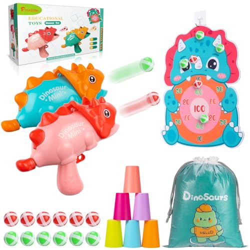 Freekite 2 Stück Dinosaur Spielzeugpistolen mit Zielscheibe, Schießspiel für Innen Außen Party, Dinosaurier Geschenk für Kinder Jungen Mädchen ab 5 6 7 8 9 10+ Jahren Freekite 2 Stück Dinosaur Spielzeugpistolen mit Zielscheibe, Schießspiel für Innen Außen Party, Dinosaurier Geschenk für Kinder Jungen Mädchen ab 5 6 7 8 9 10+ Jahren von Freekite